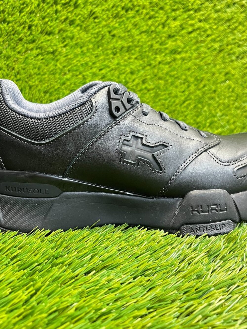 Kuru Kinetic 2 Womens‎ Size 7 Black Athletic Running Leather Shoes Sneakers